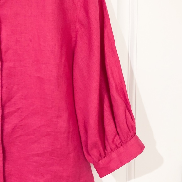Ralph Lauren Pink Linen Button Down Shirt Medium - Picture 9 of 9